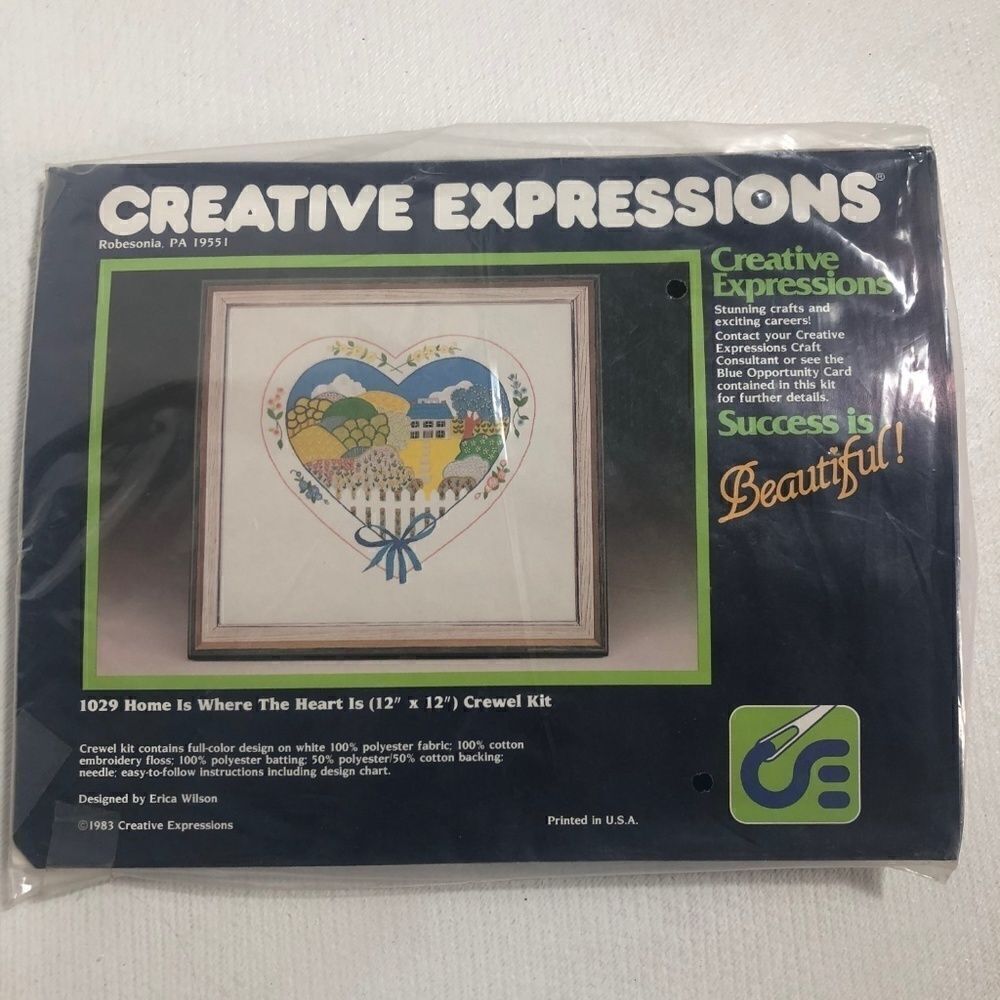 VTG Creative Expressions Embroidery Crewel Kit